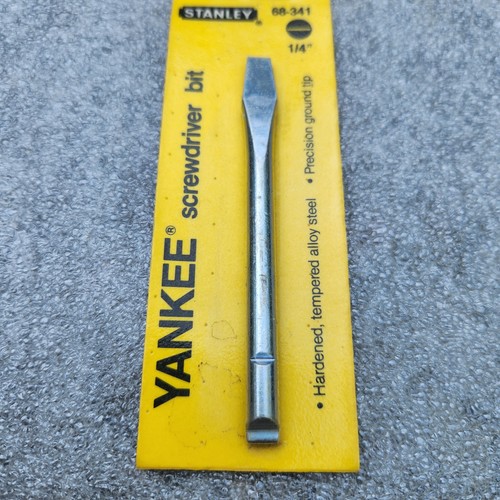 STANLEY YANKEE 1/4 ZOLL SCHRAUBENDREHER-BIT. USA GEHÄRTETER GEHÄRTETER STAHL 68-341. 1989. - Bild 4 von 11