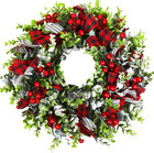 Christmas Wreath, Front Door Decoration Wreath Winter Garland Artificial Wreath