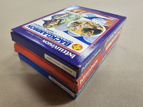 3 FCTVVO Intellivision Games Complete Backgammon, Armor Battle, NFL Football - Picture 9 of 12