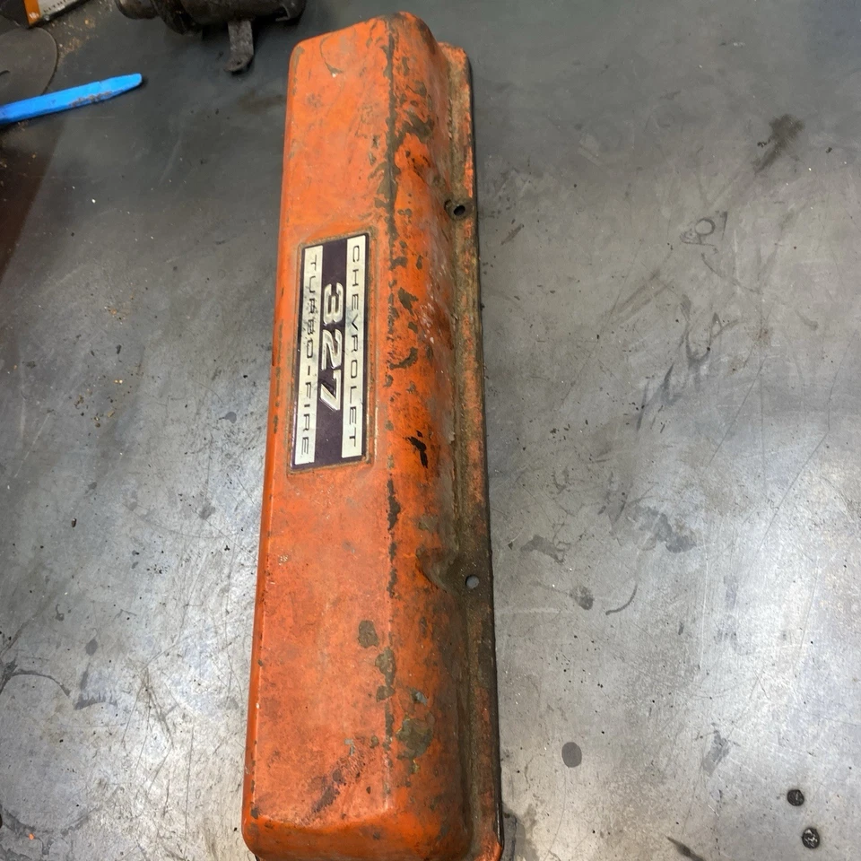 Chevrolet 327 V8 1962-1967 turbo cubierta de válvula de fuego Impala Belair Corvette 62-67 Foto 2 de 4