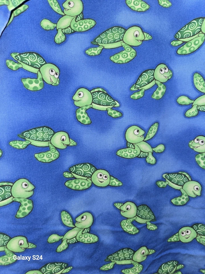 Blusa Médica Vintage Mad About Cartoon Turtles 2XL -2 Bolsillos Frontales  Foto 2 de 4