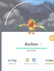 Pokémon Go-Shiny Archen -TRADE-Trade Registered Or 30 Days !