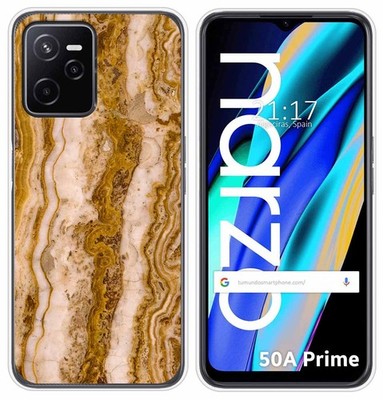 Silikonhülle Für Realme Narzo 50A Prime Marmor Design 10 Zeichnungen
