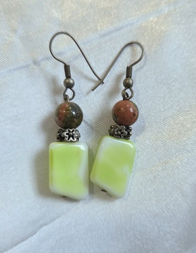 Boho Ohrringe Herbst Herbst Farben Perlen Holz Stein Baumeln Metall Set 6 Paar 1-2" - Bild 6 von 11