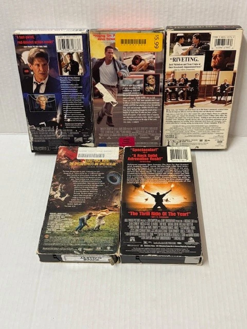 LOT OF FIVE 1990S VHS ACTION MOVIES VINTAGE THE ROCK SPEED TWISTER AIR FORCE ONE - Image 2 of 4