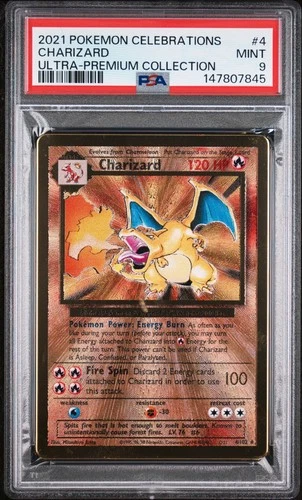 2021 POKEMON CELEBRATIONS ULTRA-PREMIUM COLLECTION #4 CHARIZARD PSA 9