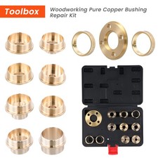 11pcs Brass Router Template Bushing Guides Sets Kit Kontermutter Adapter Rout