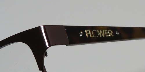 NUEVAS GAFAS FLOR 6018 MARRÓN OJO DE GATO BORDE COMPLETO METAL Y PLÁSTICO 53-18-135 - Imagen 6 de 8