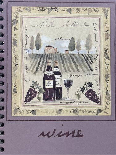 Weinprobe Tagebuch Journal Aufzeichnung Tracker Notizbuch Vintage Log Dossier Liebhaber Geschenk - Bild 23 von 24