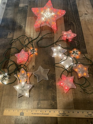 #ad Vintage 1990s Mr. Christmas Shooting Stars Light Set WORKS Project Parts $23.39