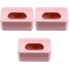 3 Pcs Small Storage Box with Lid Nail Glitter Container Powder Case