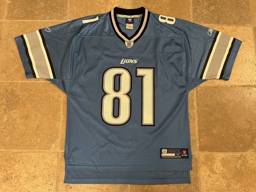 New Calvin Johnson Detroit Lions Reebok On Field Jersey Mens Medium NWOT
