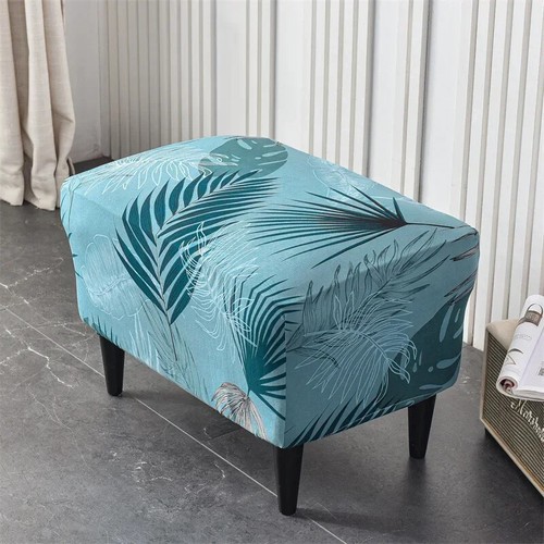 Feather Pattern Wing Chair Cover Spandex Armchair Covers Removable Slipcovers - Picture 29 of 41