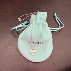 Pendant And Necklace Sterling Sliver Tiffany & Co Mini Heart Tag