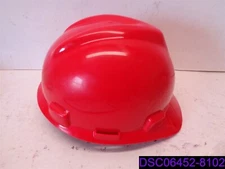 V-Gard Hard Hat Front Brim Fastrac Red MSA 475363
