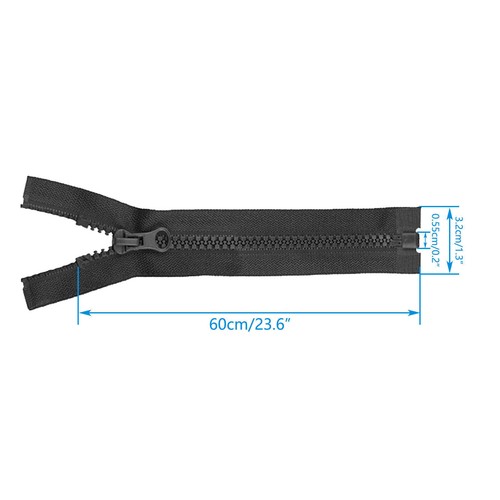 5Pcs Heavy Duty Zipper Open End Chunky Zip Plastic Teeth Fastener Sewing Coats - Picture 22 of 49