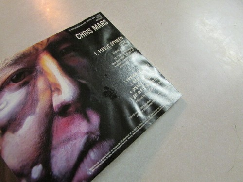 CHRIS MARS PUBLIC OPINION 5 TRK PROMO CD OOP: TRAY INSERT MILDLY WARPED SEE PICS - Picture 3 of 6