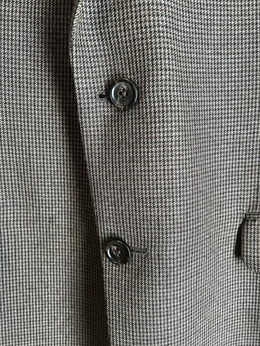 Ralph Lauren LRL Houndstooth Gray Plaid Blazer Corpcore Poly/Rayon Size 44R - Picture 6 of 15