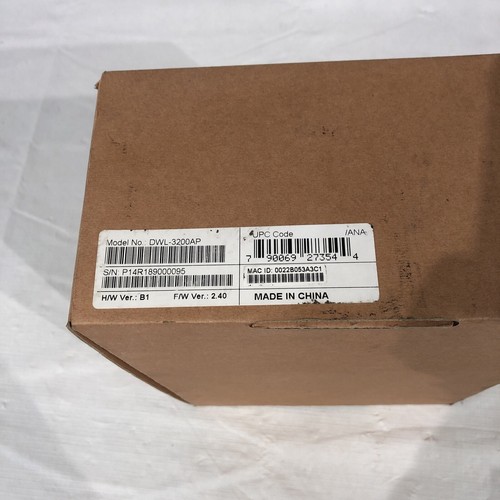 New in Box D-Link DWL-3200AP 802.11b/g Indoor Wireless Access Point - Picture 2 of 5