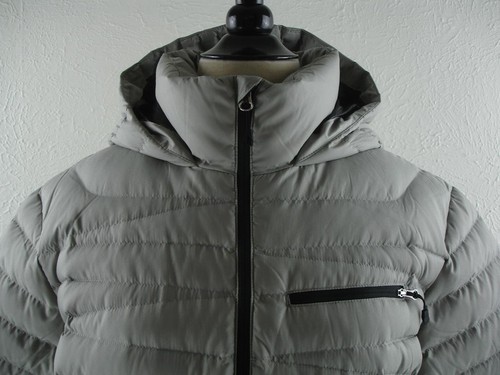 Women's XL Spyder Timeless Hoody GT Jacket Gray Down Puffer Hooded Quilted Parka - Picture 4 of 24