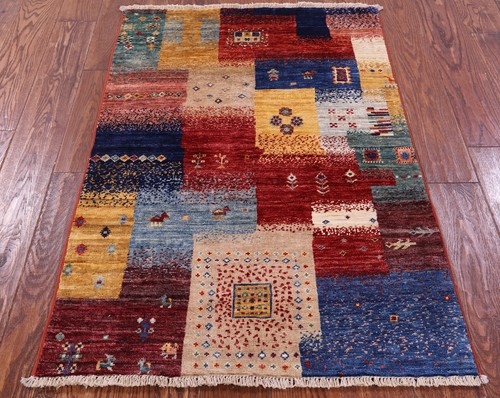 2' 8" X 4' 0" Tribal Gabbeh Hand Knotted Rug - Q22984 - Picture 3 of 7