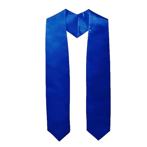 70 In Graduation Stole Sash Satin Plain Honor Stole Bachelor Gown Scarf Unisex - Picture 20 of 29