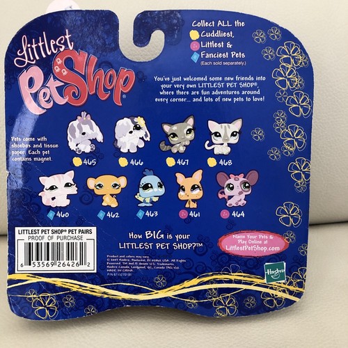 đź’–Littlest Pet Shop New #467 #468 Cats Fuzzy Rare NIB Cuddliest LPS - Picture 6 of 7