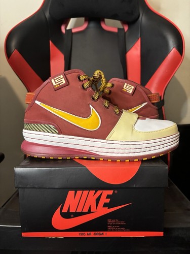 Talla 8.5 - Nike Zoom LeBron 6 Blanco Madera Dura Clásicos (Sin Caja) - Imagen 2 de 5