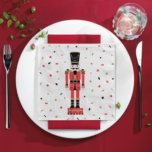 Serviette "Casse-Noisettes" (Nussknacker) aus Tissue 33 x 33 cm, 20 Stück - Bild 5 von 5