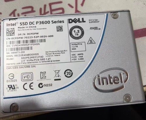 1.2TB P3600 Intel SSD NVME Server SSDPE2ME012T4D U.2 Solid State Drive 0CPDPW - Picture 4 of 4