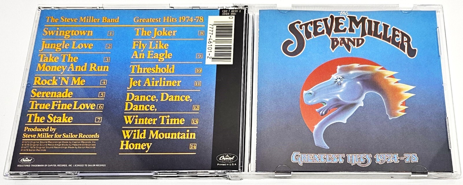 Steve Miller Band Greatest Hits 1974–78 CD EMI JAX Press