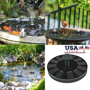 Solar Powered Floating Bird Bath Water Fountain Pump Garden Pond Pool Decor US Solar Powered Floating Bird Bath Water Fountain Pump Garden Pond Pool Decor US