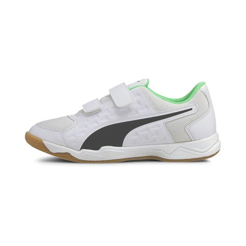 Puma Auriz V Jr Unisex Kinder Hallenschuhe Fußballschuhe Sportschuhe - Picture 4 of 13