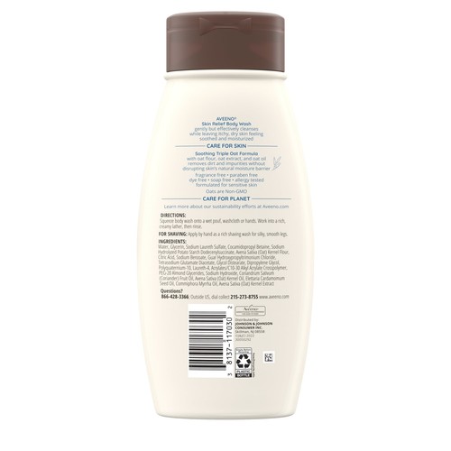 Skin Relief Fragrance-Free Body Wash, Sensitive Skin, 18 Fl. Oz - Picture 12 of 12