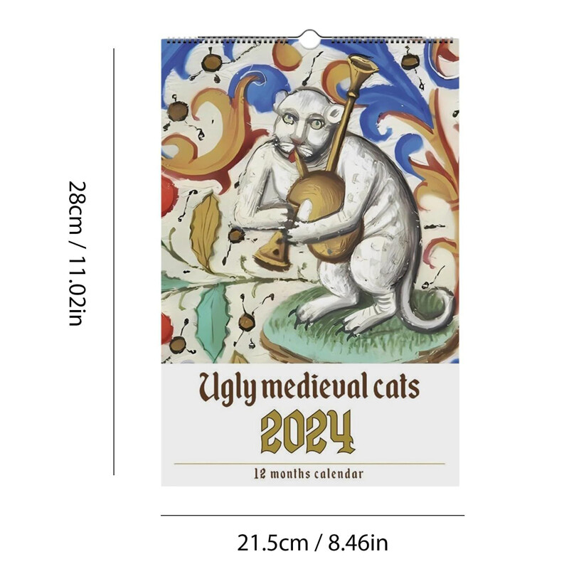 Ugly Medieval Cats Calendar Amazon