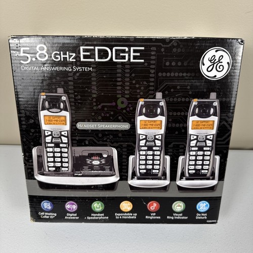 GE 25952 5,8 GHz schnurloses Telefonsystem mit 3 Mobilteilen offene Verpackung Thomson