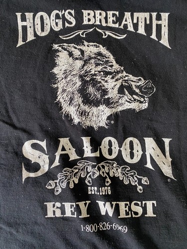 VTG 90s Is Better Than No Breath HOGS BREATH SALOON T-Shirt Key West FL FOL XL - Picture 9 of 11