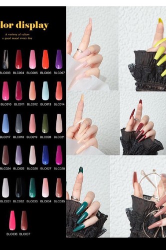 Pintado a mano sobre uñas postizas largo ataúd bailarina conjunto completo uñas falsas - Imagen 2 de 40