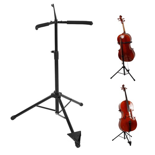 klappbar Celloständer Ständer Aufnahme Cello Stativ 74 ~ 120 cm Höhenverstellbar - Bild 3 von 12