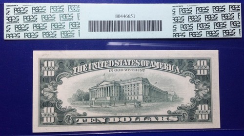 1969B $10 Federal Reserve Note Fr-2020-C Philadelphia PCGS63 Choice New PPQ - Picture 3 of 4
