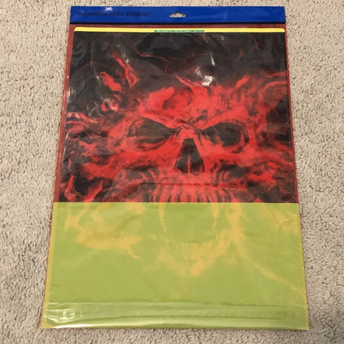 For PS5 Disc Edition Console & 2 Controller Red Skull Vinyl Wrap Skin Decal - Picture 3 of 3