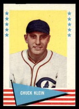 1961 Fleer Baseball Greats Chuck Klein Chicago Cubs 51 EX-MT (MC) XX9379
