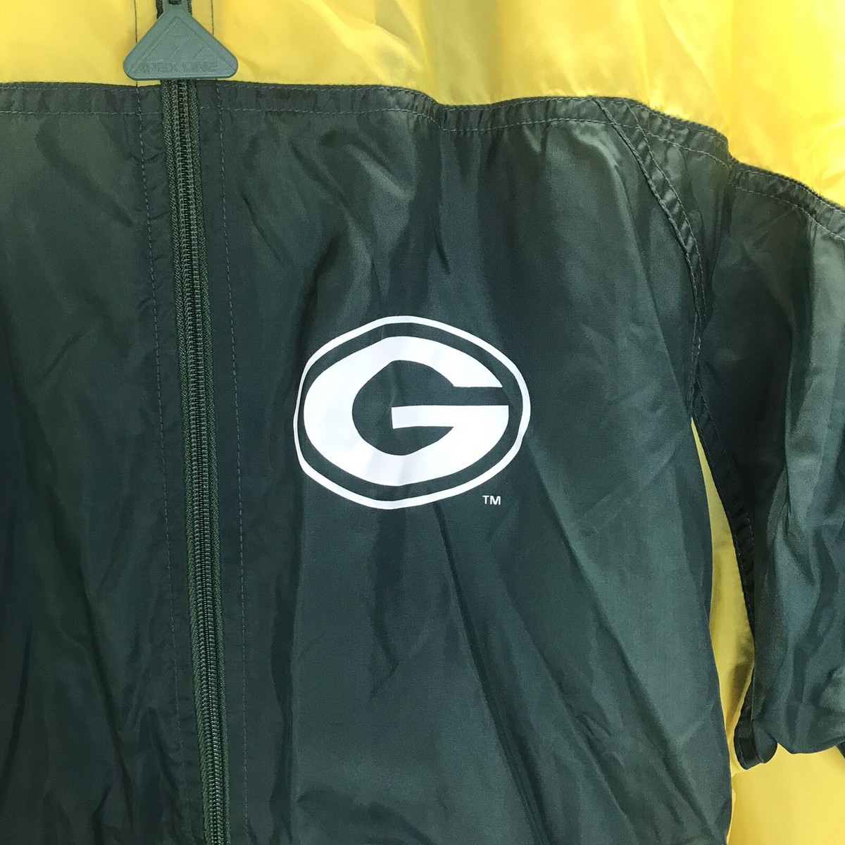 ウォームアップウェア APEX ONE NFL Packers 90s Vintage NFL Green Bay Packers Apex One Pro Line Packable