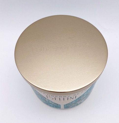 Bath & Body Works Cranberry Pear Bellini Scented 3 Wick Candle 14.5 Oz NEW - Picture 2 of 5