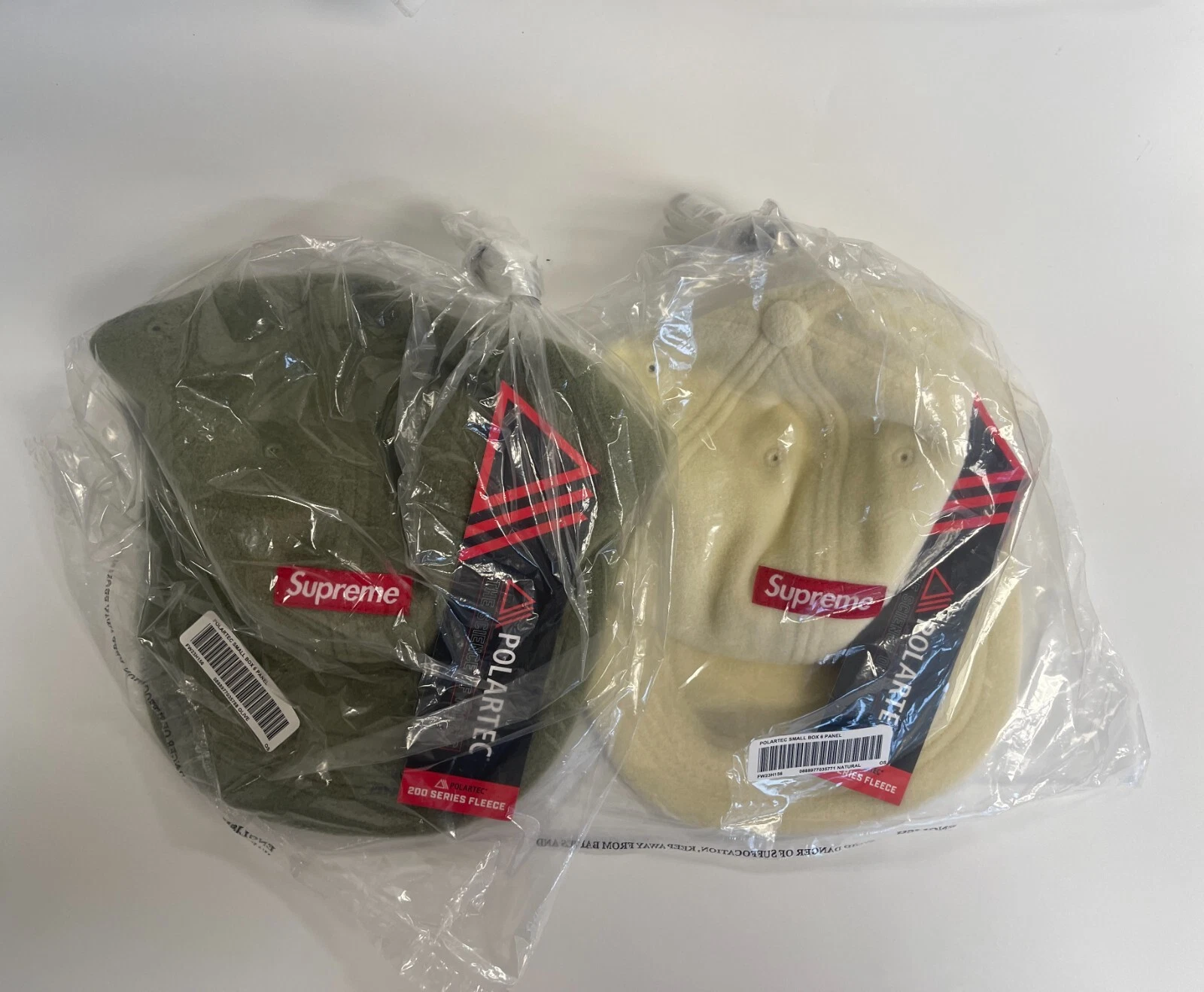 Supreme Polartec petite boîte 6 panneaux couleur olive naturelle taille réglable