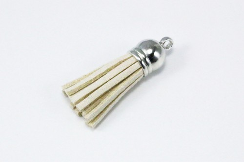 Colgante borla 5 piezas 35-40 mm troddel terciopelo tapa color plata, QW5 - Imagen 8 de 50