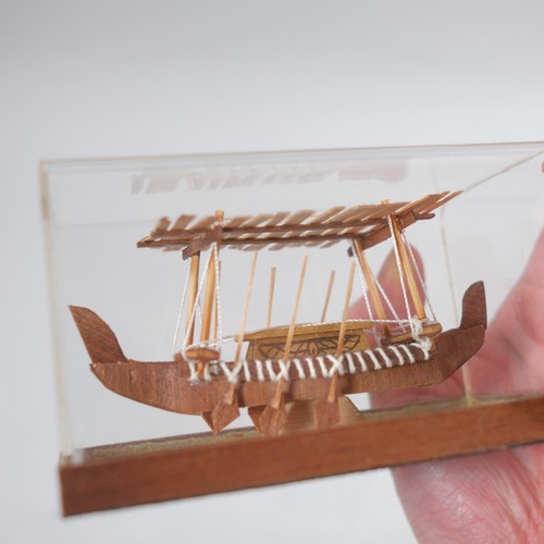 Ägyptische Replik Pharao Tabot Boot Holz Handarbeit - Bild 5 von 8