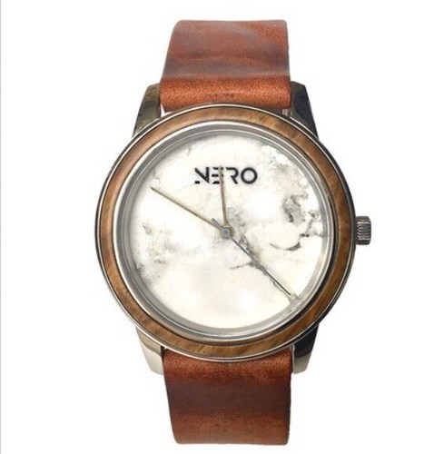 Nero Venice Royal Watch toughen leather with a White Marble face - Picture 5 of 5