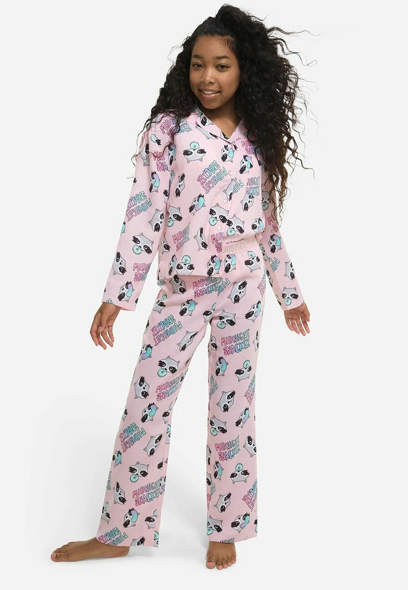 Girls button online up pajamas