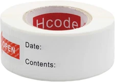 1 X 3'' Self-Adhesive Removable Freezer Food Storage Labels - Easy Clean Leaves